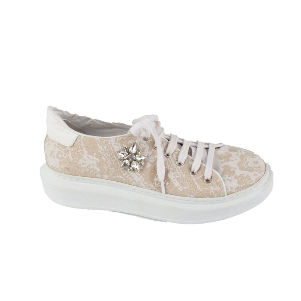 NETWORK TAN, WHITE SMOKE TRAINERS | WOMENS SIZE 37